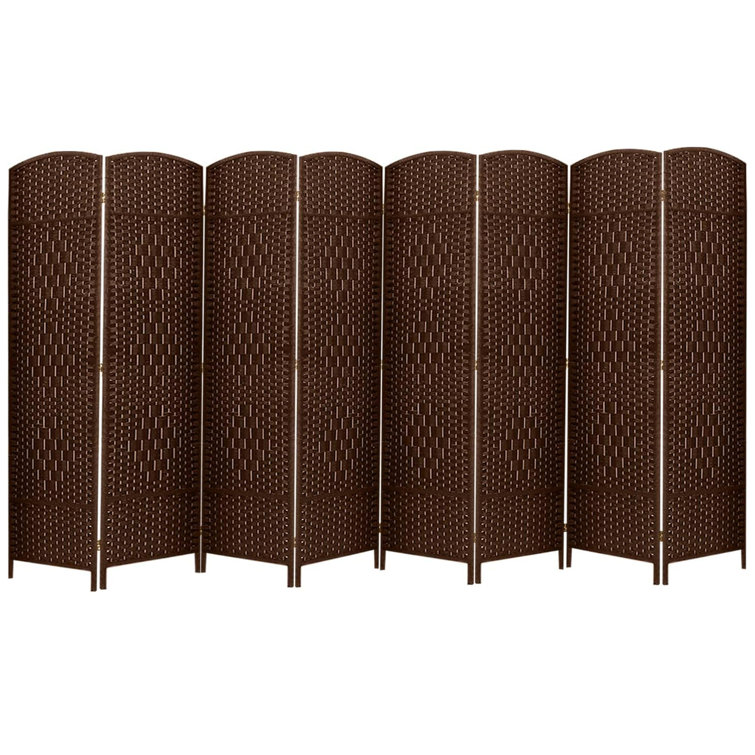 Bay Isle Home Sebeka 8 Panels Room Divider 6 FT Tall Weave Fiber